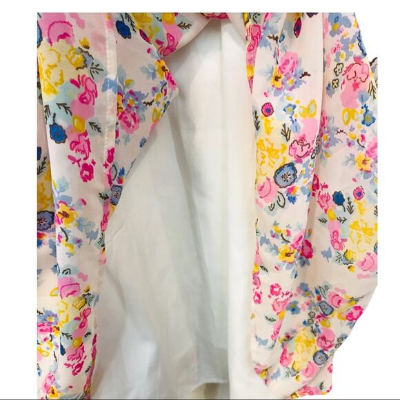 Kos Resort Floral Smocked Tie Strap Maxi Dress M - Picture 12 of 13